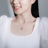Heart Pendant Pearl Necklace Women Freshwater Pearl Silver 925 Jewelry Choker