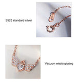 Heart Pendant Necklace Clavicle Chain Special Girl Jewelry Christmas