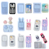 Heart Phone Resin Mold Kit DIY Jewelry Casting Mold Heart Keychain Pendant