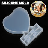 Love Heart Photo Frame Mold DIY Resin Silicone Picture Frames Home Craft