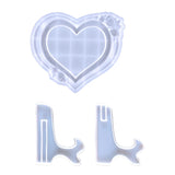 Heart Photo Frame Mold Plate Holder Casting Molds Table Storage Stand Mold