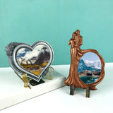 Heart Photo Frame Mold Plate Holder Casting Molds