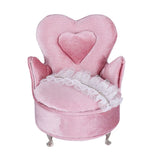 Heart Printed Jewelry Organizer Box, Chair Display Case