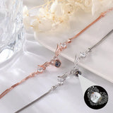 Heart Projection Photo Necklace For Women Personalized Photo Pendant