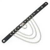 Heart Punk Choker Chain Necklace Goth Collar Women 90s Metal