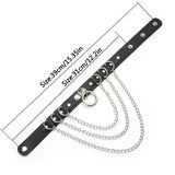 Heart Punk Choker Chain Necklace Goth Collar Women 90s Metal