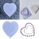 Heart Resin Mold Shaker Filler Silicone for DIY Jewelry Making