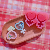 Heart Resin Shaker Molds, Silicone Quicksand Mould for DIY Crafts