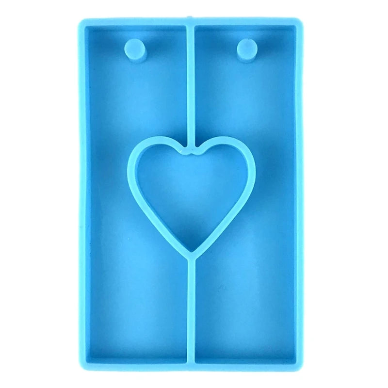 Heart Resin Silicone Molds for DIY Keychain Crafts Making