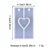 Heart Resin Silicone Molds for DIY Keychain Crafts Making