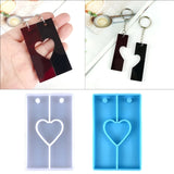 Heart Resin Silicone Molds for DIY Keychain Crafts Making