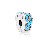 925 Sterling Silver Clip Stopper Charms Bead for Bracelet DIY Jewelry