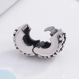 925 Sterling Silver Flower Mum Mom Charms DIY Beads