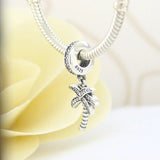 925 Sterling Silver Flower Mum Mom Charms DIY Beads