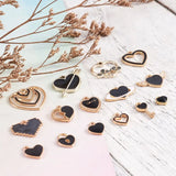 Heart Shape Enamel Charms Pendants for DIY Jewelry Making