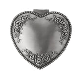 Vintage Flower Carved Jewelry Box Rings Holder Case