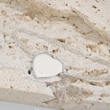 Heart Shape Bracelets For Women Double Chain S925 Sterling Silver Jewelry