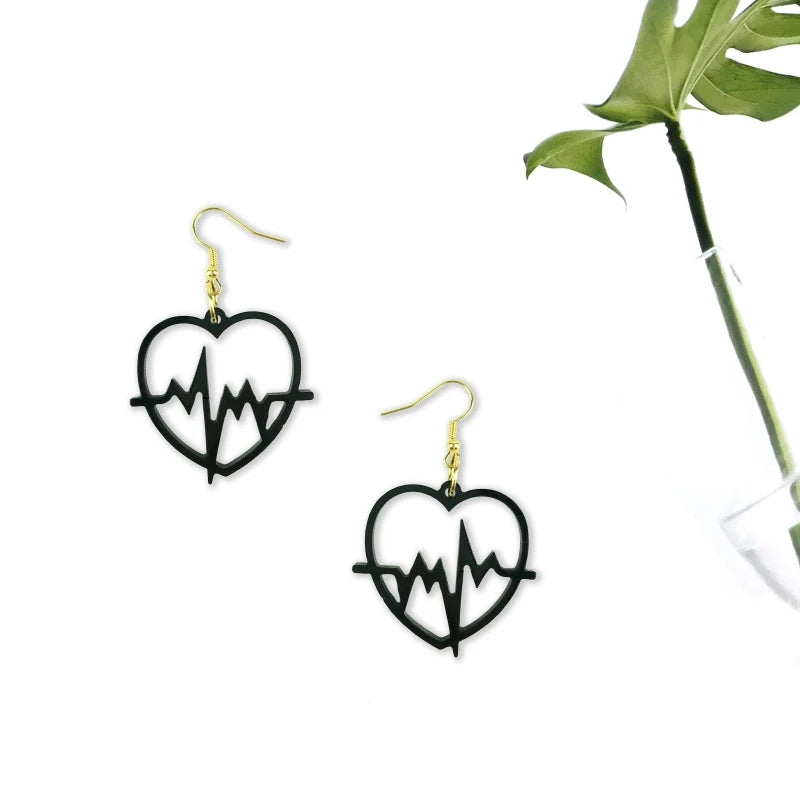 Heart Earring Charms Epoxy Resin Mold for Crafts Making