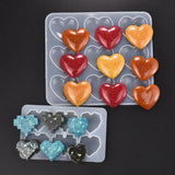 Heart Epoxy UV Resin Mold Pixel Love Pendant Silicone Molds