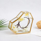 Heart Shape Glass Jewelry Box Ring Organizer Holder