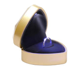 Heart LED Ring Holder Proposal Wedding Band Display Storage