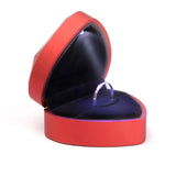 Heart LED Ring Holder Proposal Wedding Band Display Storage