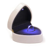Heart LED Ring Holder Proposal Wedding Band Display Storage