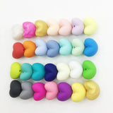 Heart Shape Silicone Beads 10pcs/lot BPA Safe DIY Teething Necklace Loose Beads