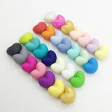 Heart Shape Silicone Beads 10pcs/lot BPA Safe DIY Teething Necklace Loose Beads