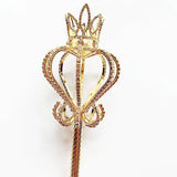 Faux Rhinestone Heart Shape Fairy Wand Princess Scepter