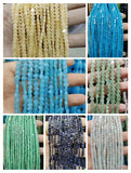 4mm Natural Semi-precious Stone Beads Strand, 10 Colors