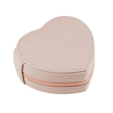 Heart Shape PU Jewelry Box Earring Ring Storage Case