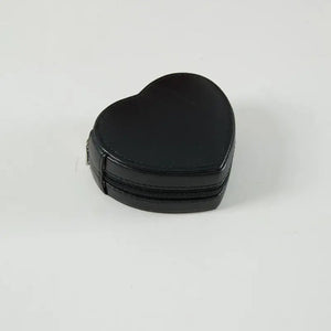 Heart Shape PU Jewelry Box Earring Ring Storage Case