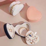 Heart Shape Portable Jewellery Box Travel Organizer
