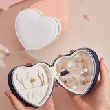 Heart Shape Portable Jewellery Box Travel Organizer