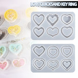 Heart Shape Quicksand Silicone Mold Epoxy Resin Shaker Molds