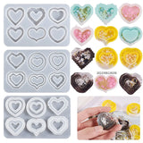 Heart Shape Quicksand Silicone Mold Epoxy Resin Shaker Molds