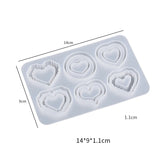 Heart Shape Quicksand Silicone Mold Epoxy Resin Shaker Molds