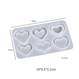 Heart Shape Quicksand Silicone Mold Epoxy Resin Shaker Molds