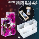 Heart Resin Candle Holder Molds for Epoxy Casting DIY Wedding Party Decor