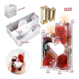 Resin Candle Holder Molds for Epoxy Casting DIY - Heart Shape