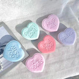 Silicone Heart Shape Candle Mold 3D Letters Love Aromatherapy Candle Making