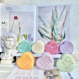 Silicone Heart Shape Candle Mold 3D Letters Love Aromatherapy Candle Making