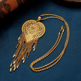 Heart Shape Tassels Pendant for Women Kurdish Jewelry