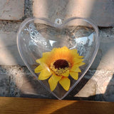 Heart Shape Clear Plastic Craft Ball