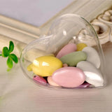 Heart Shape Clear Plastic Craft Ball