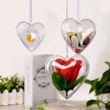 Heart Shape Clear Plastic Craft Ball