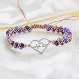 Heart Shape Wrap Bracelet Natural Stone Statement Vegan Bracelet
