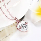 Heart 12 Birthstone Memorial Ashes Pendant Cremation Jewelry - Flannel Bag