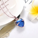 Heart 12 Birthstone Memorial Ashes Pendant Cremation Jewelry - Flannel Bag